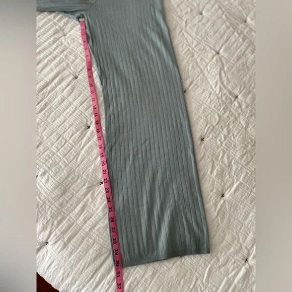 ABERCROMBIE & FITCH 90s Straight Ribbed Knit Sweater Pants Soft A&F Size M NWOT - Picture 11 of 14